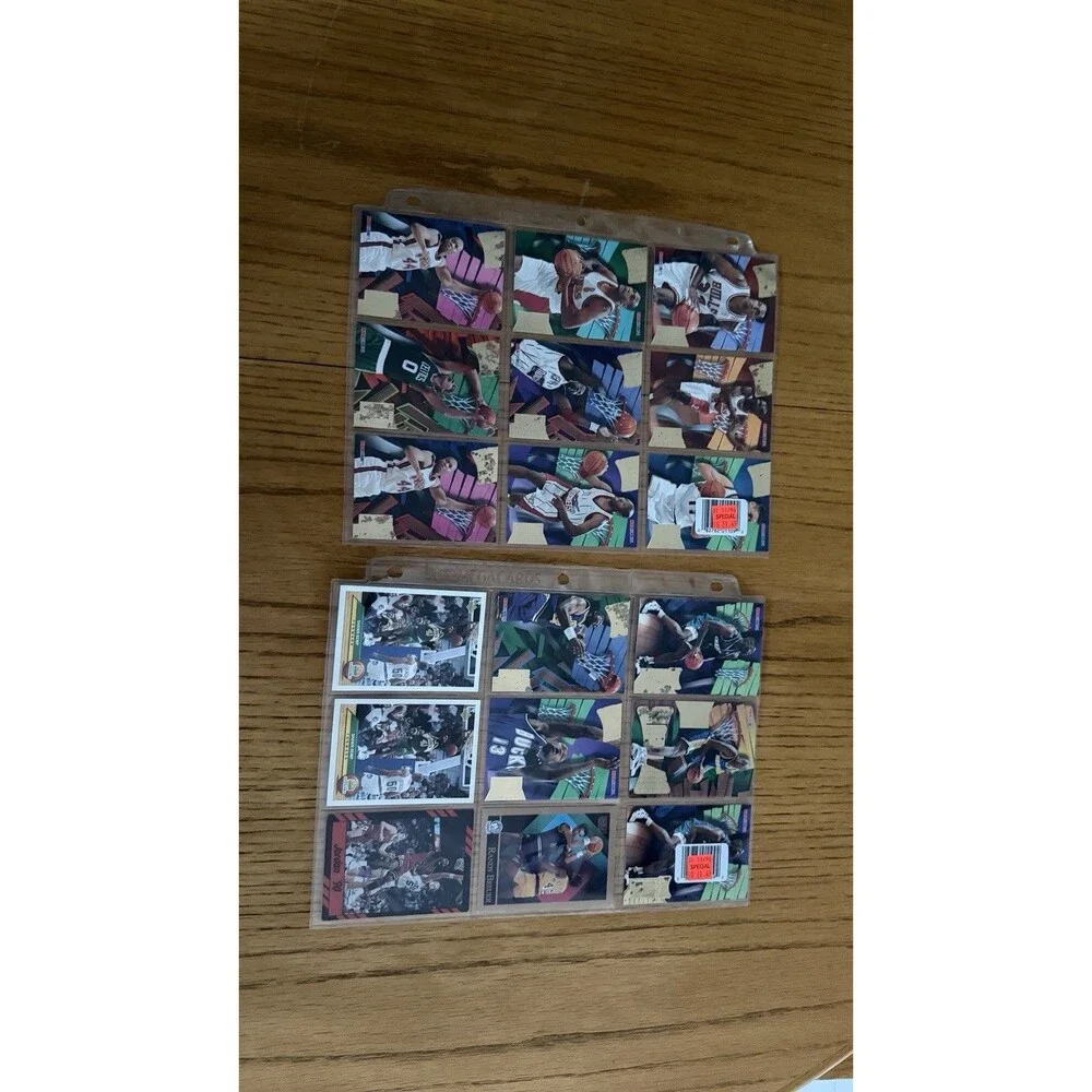 ‘95-96 Hoops Slamland Insert lot & Grant Hill Shaquille O’Neal Star 95 Cards